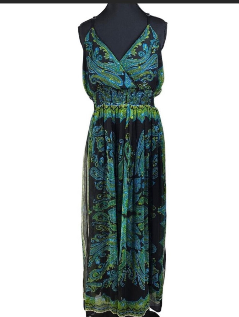 Magic Floral Paisley Maxi Dress 2X